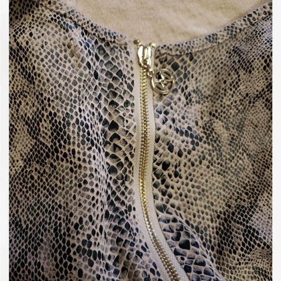 Meshki Snake Skin Print Mini Dress Size Medium - Picture 12 of 14